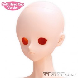 VOLKS DD Dollfie Dream Doll DDH-02 Eye Hole Open Soft Cover ver. Semi-White Head Color Cabeza