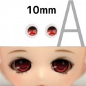 【doll eyes】Anime Basic Eyes Iris A 10mm red