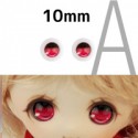 【doll eyes】Anime Basic Eyes Iris A 10mm pink