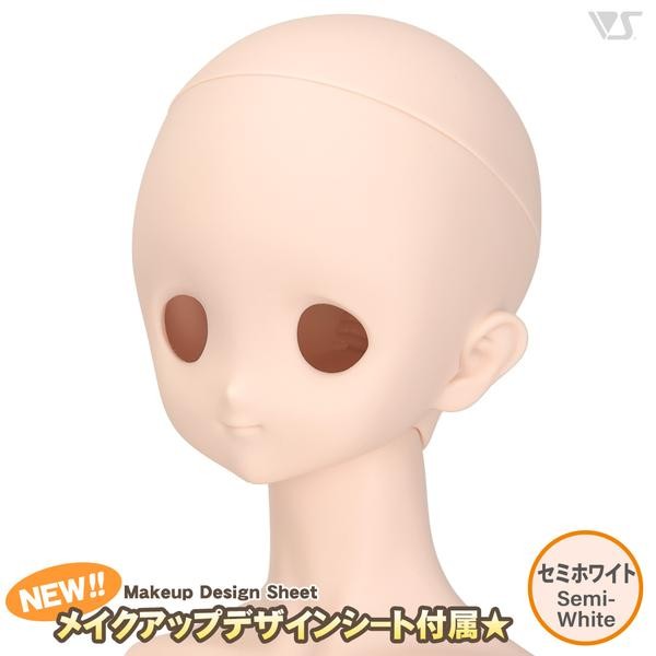 VOLKS DD Dollfie Dream Doll DDH-22 Eye Hole Open Soft Cover ver. Semi-White  Head Color Cabeza - Dolls.moe