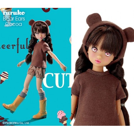 PETWORKS® RURUKO DOLL MUÑECA "Bear Ears Cocoa PS" NEW MINT IN BOX (NIB)